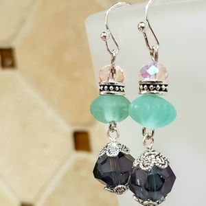 Pastel Cashmere Colored Handcrafted Earrings
